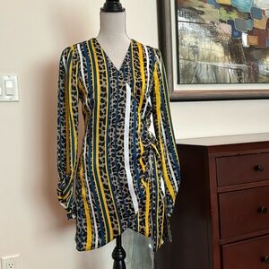 House of Harlow x Revolve Silk Wrap Dress, size S